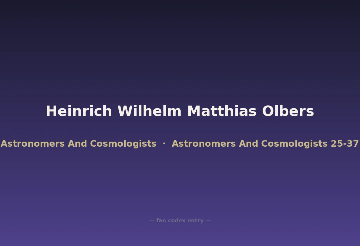 Heinrich Wilhelm Matthias Olbers
