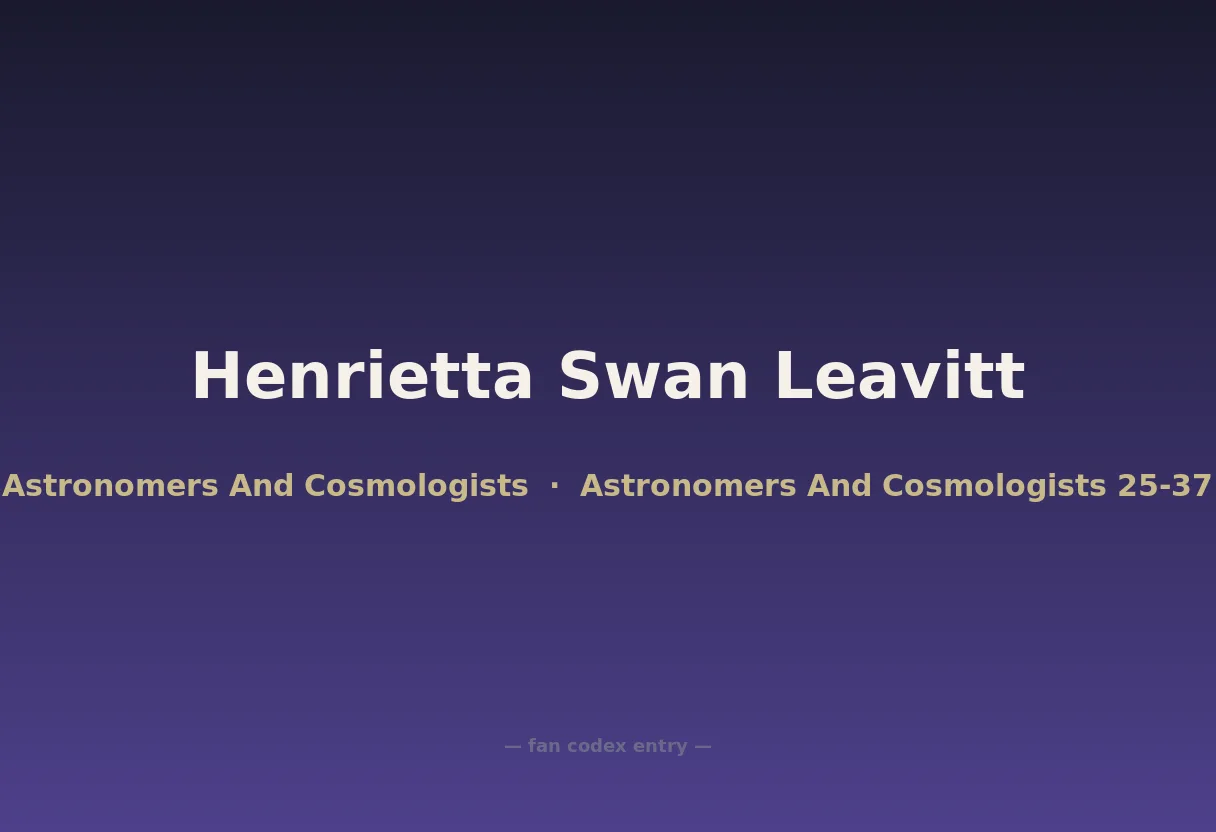 Henrietta Swan Leavitt