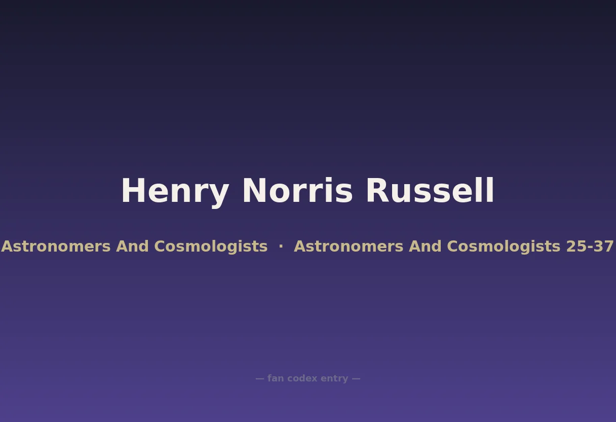 Henry Norris Russell